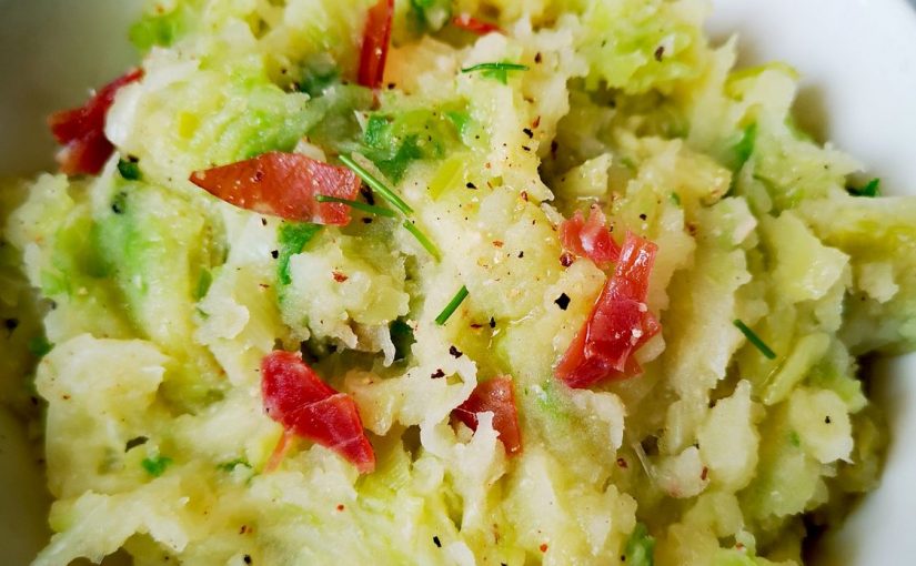 colcannon, puré de patata y repollo