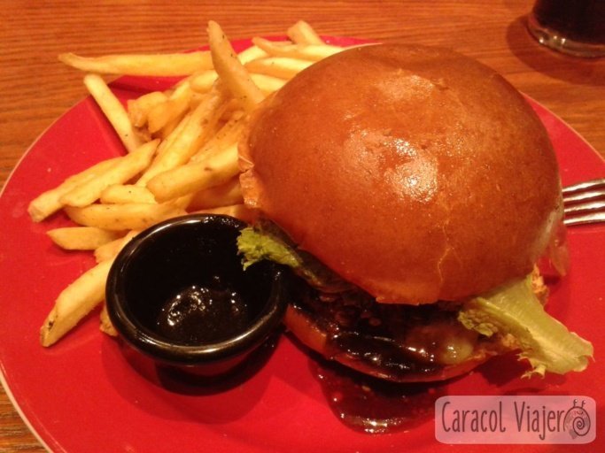 auténtica hamburguesa americana Jack Daniels