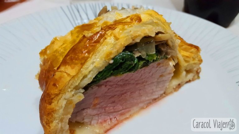 Solomillo Wellington receta de cerdo