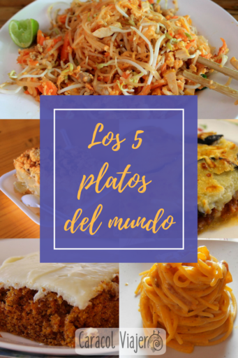 Platos internacionales de Italia, Alemania, EEUU, Tailandia y Grecia