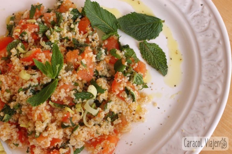 Ensalada libanesa, tabbouleh, recetas Líbano