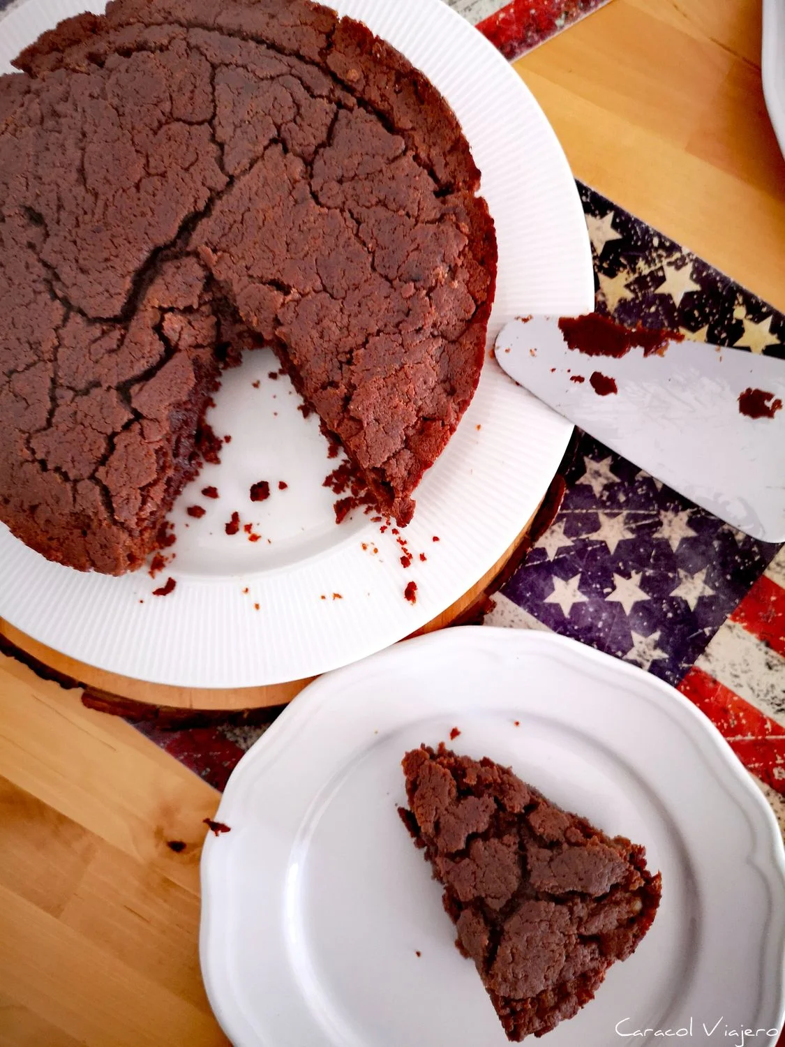 Pastel de chocolate americano