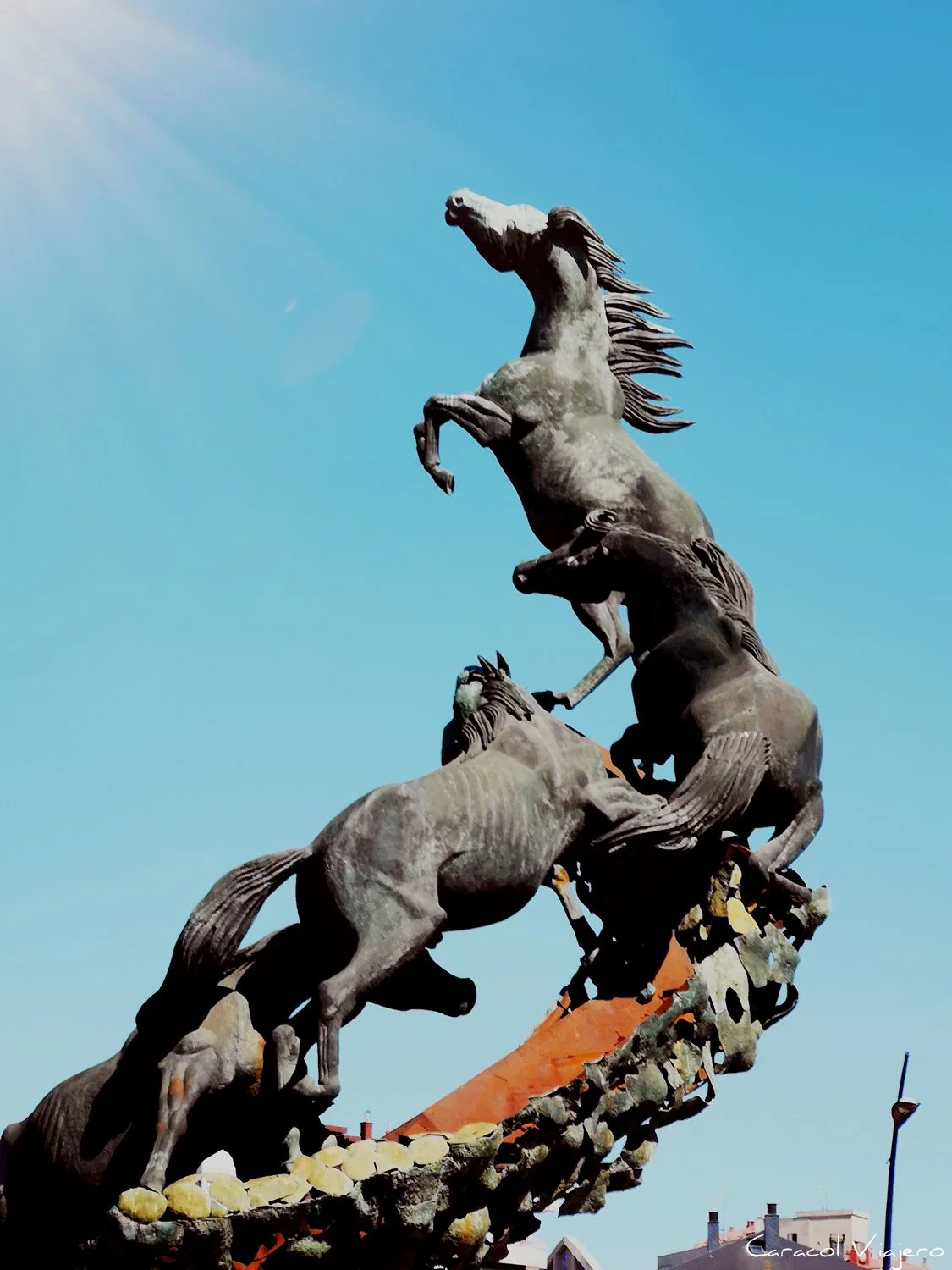 Escultura caballos Vigo
