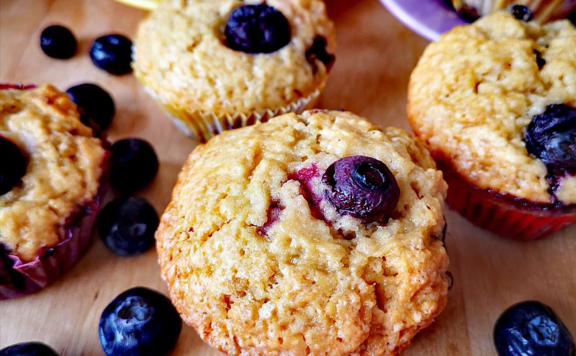 muffins de arándanos