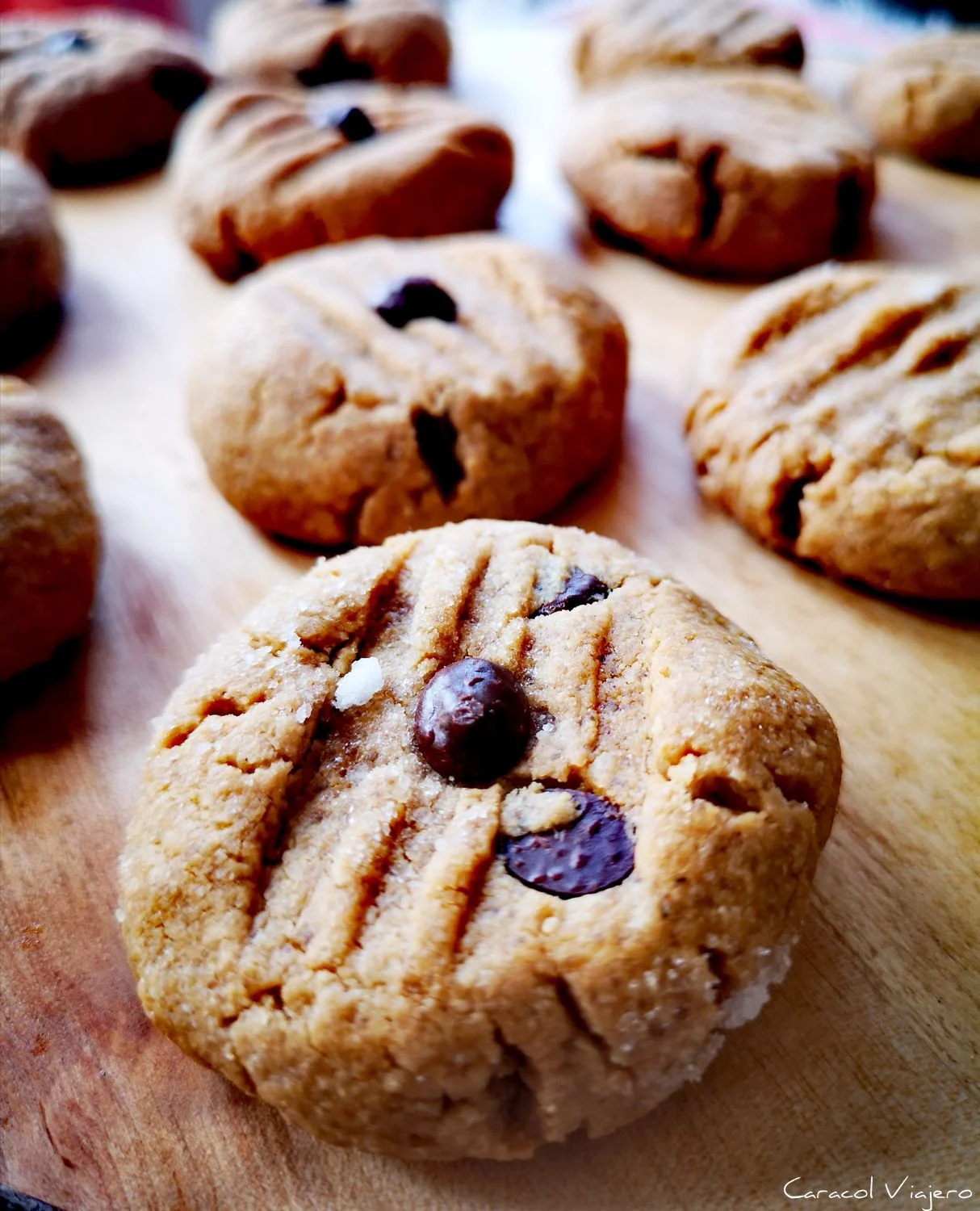 galletas con crema de cacahuete y avena