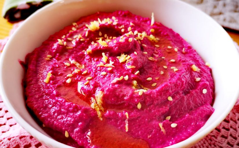 hummus de remolacha