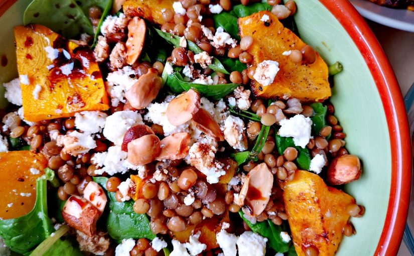 ensalada de calabaza asada