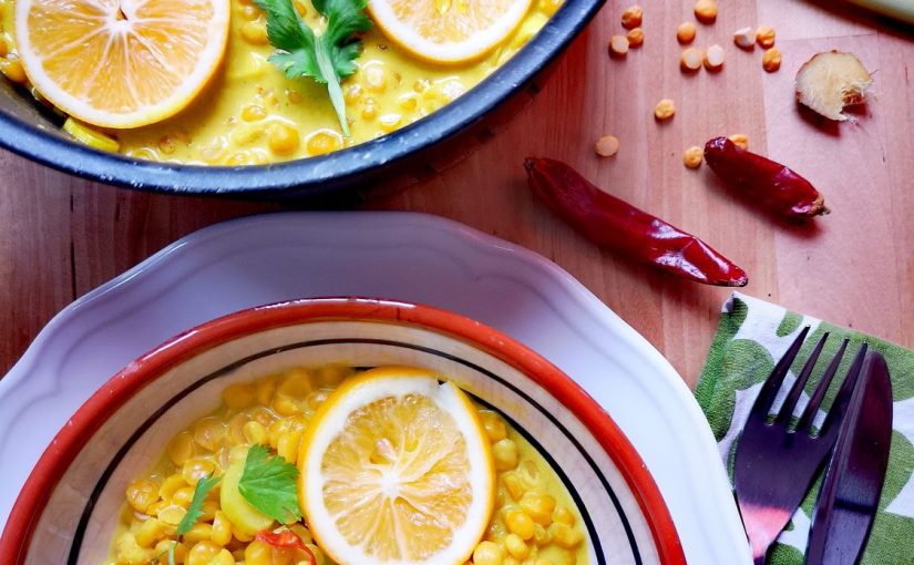 curry de lentejas amarillas