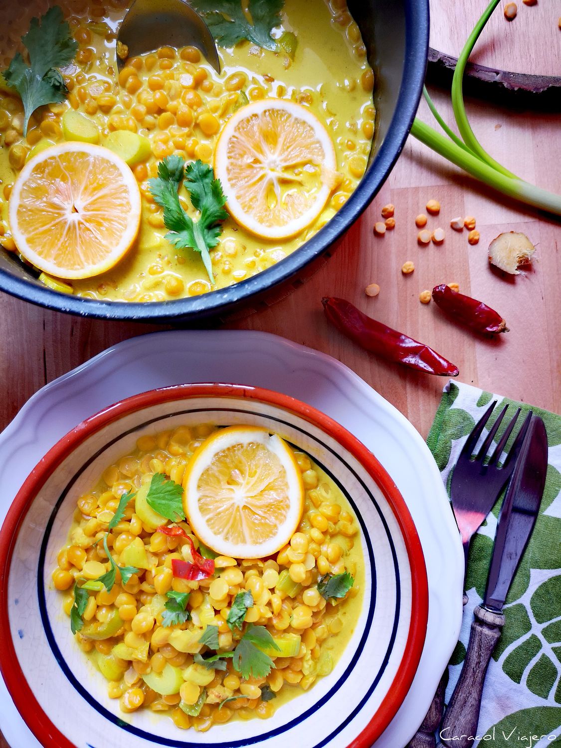 curry de lentejas amarillas