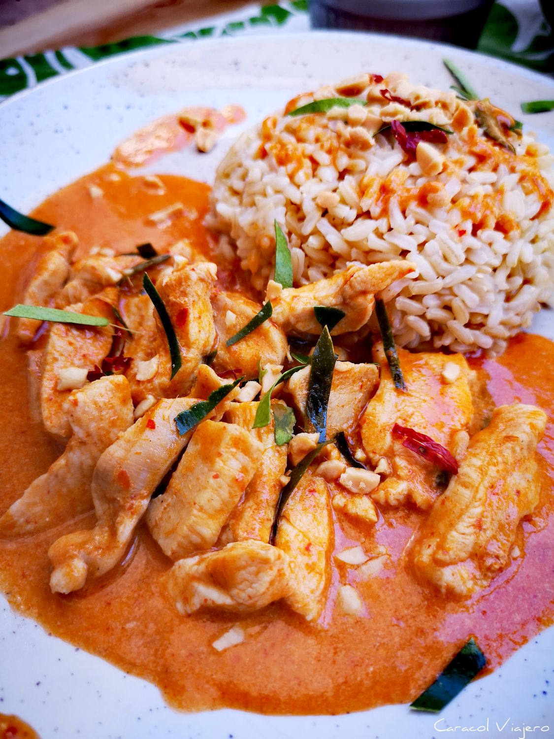 curry panang tailandés