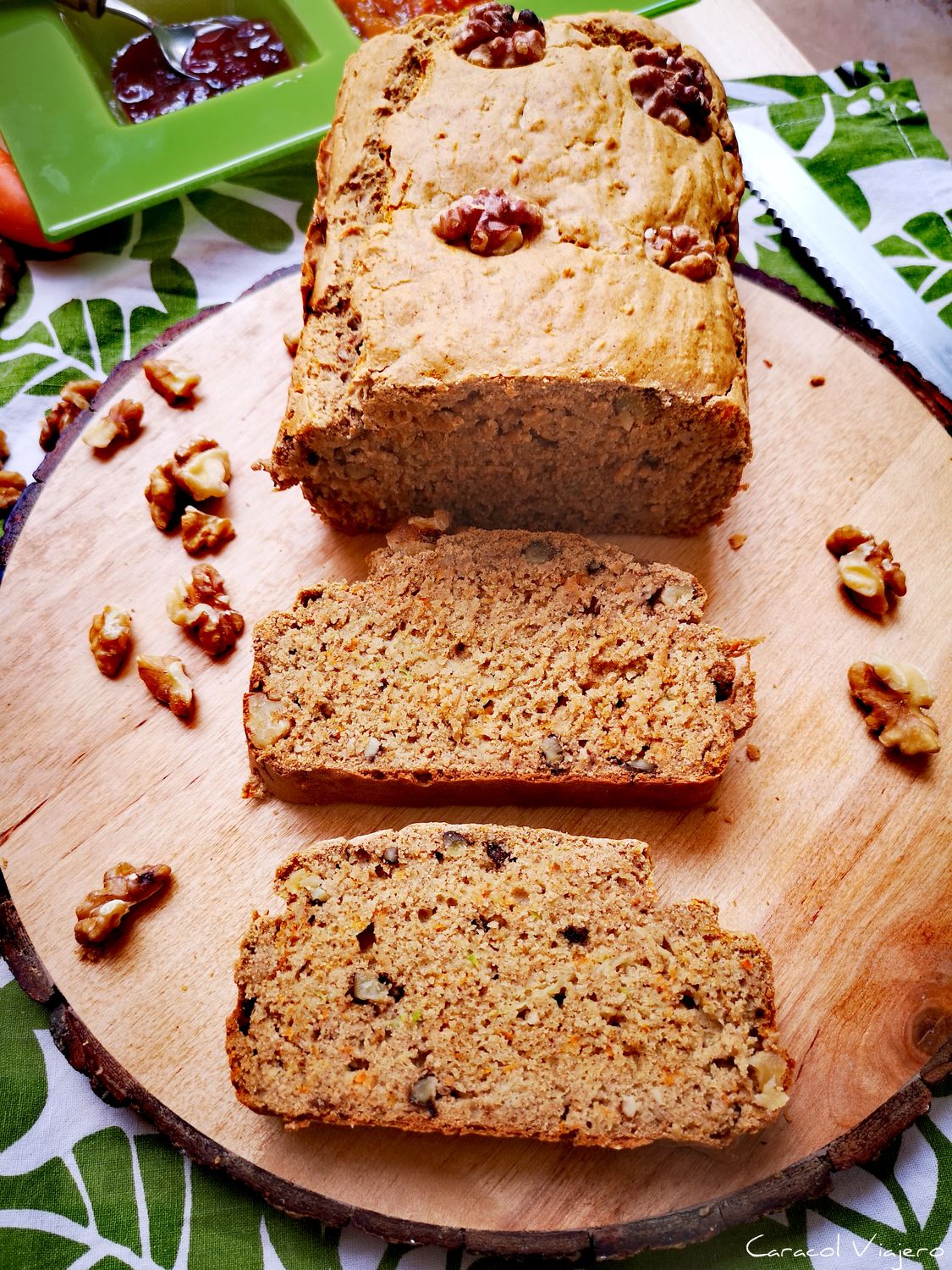 pan de calabacín y zanahoria