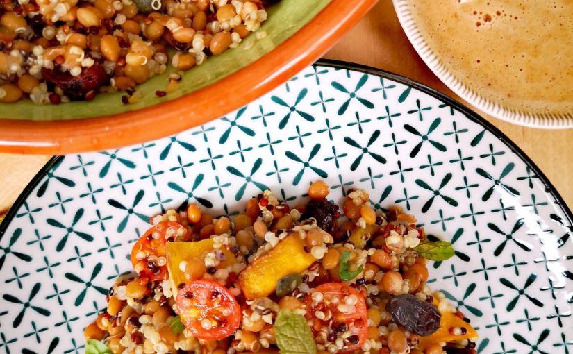 Ensalada de quinoa y calabaza