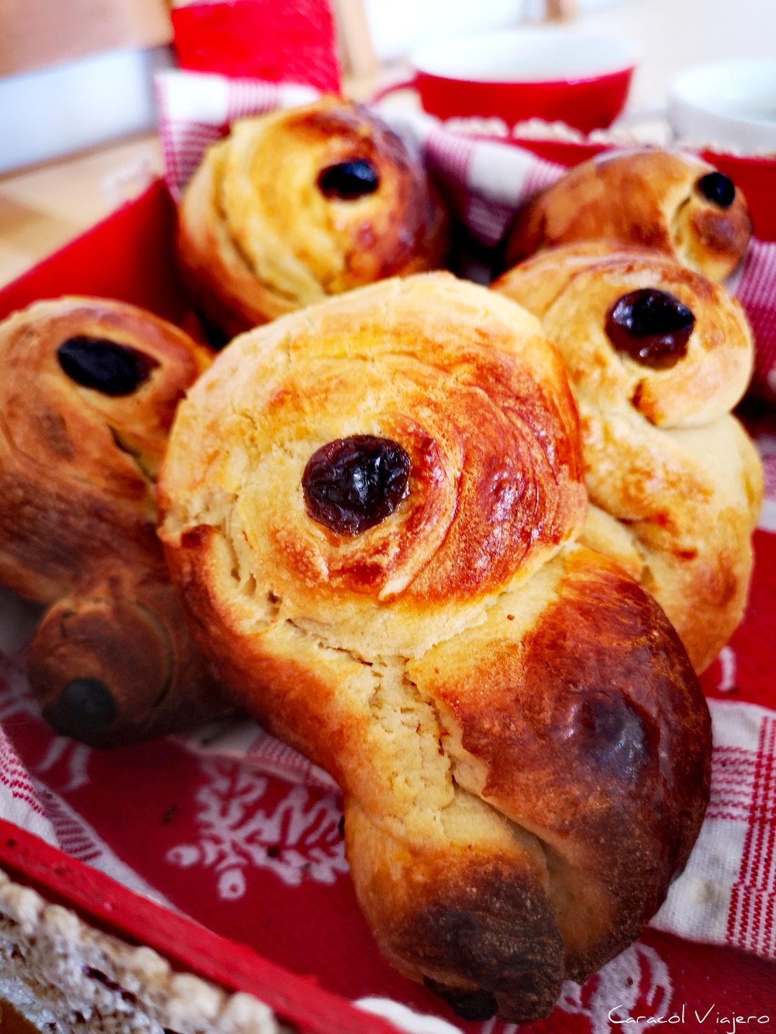 Lussekatter: bollos suecos de Santa Lucía