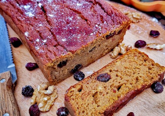 Pan de calabaza de Halloween
