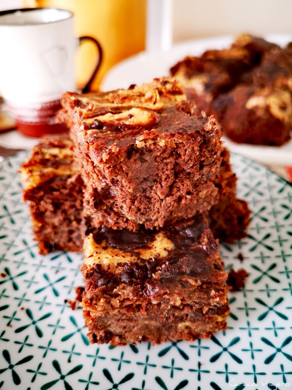 Receta de brownie saludable de chocolate