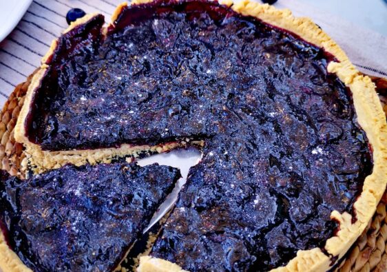 Blåbärspaj - Pastel de arándanos sueco