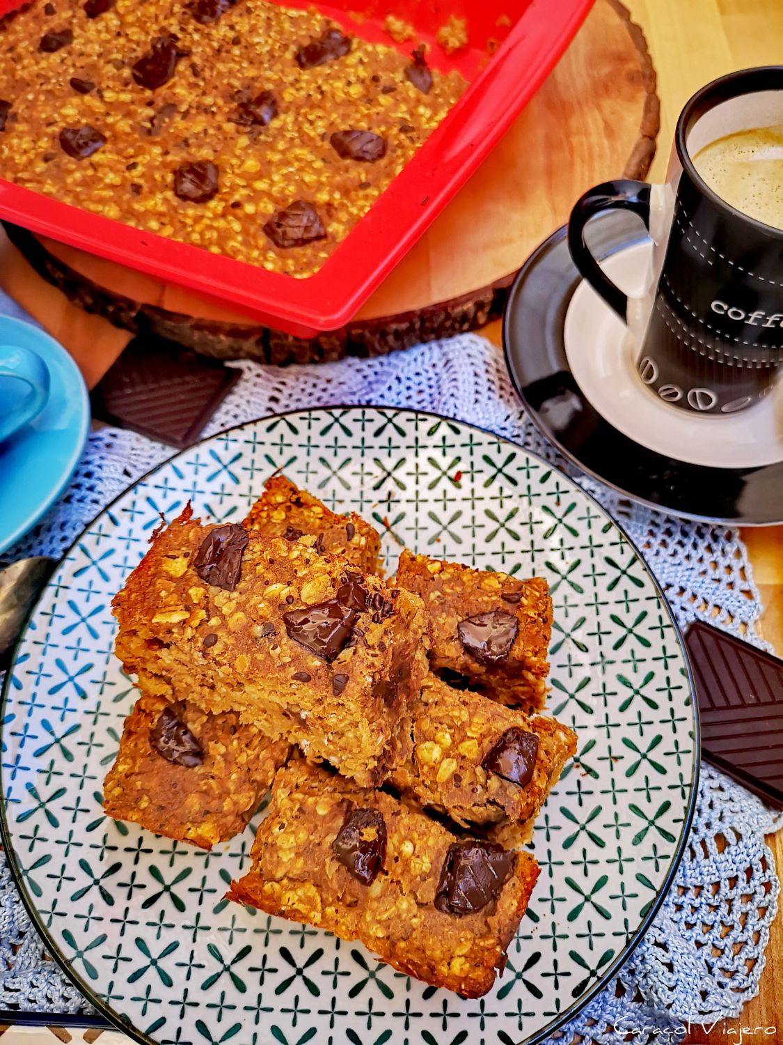 Blondie de calabaza saludable