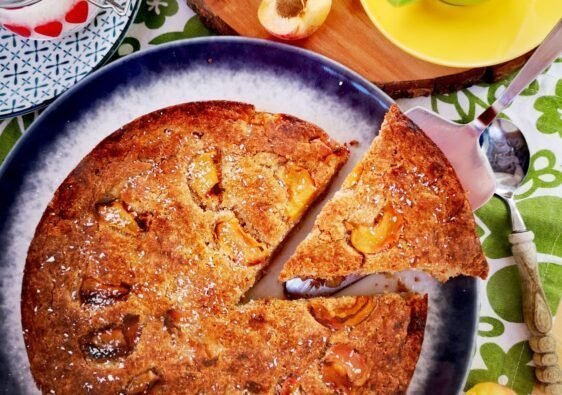 Tarta de albaricoques saludable