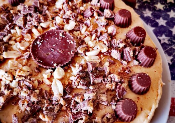 Pastel de queso de crema de cacahuete